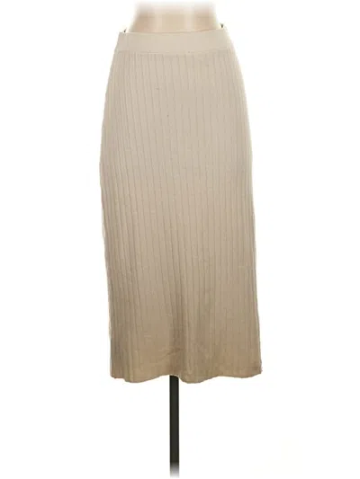 Pre-owned Topshop Casual Skirt In Ivory