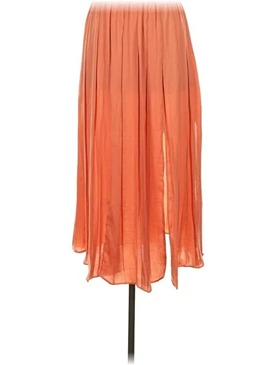 Pre-owned Topshop Casual Skirt In Orange