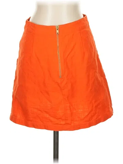 Pre-owned Topshop Casual Skirt In Orange