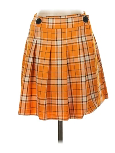 Pre-owned Topshop Casual Skirt In Orange