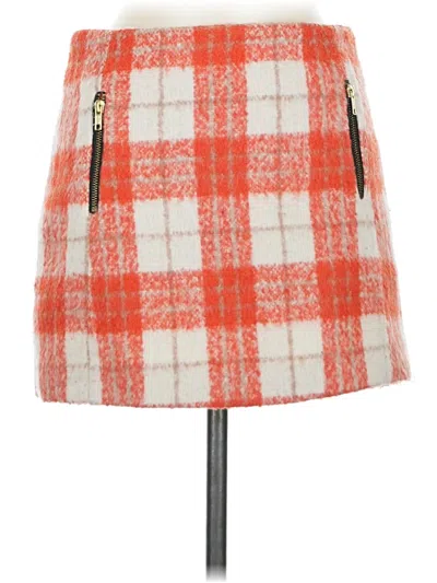 Pre-owned Topshop Casual Skirt In Orange