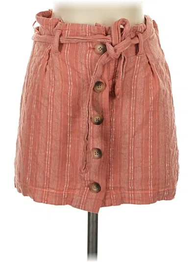 Pre-owned Topshop Casual Skirt In Orange
