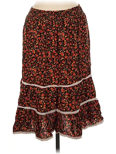 Pre-owned Topshop Casual Skirt In Orange