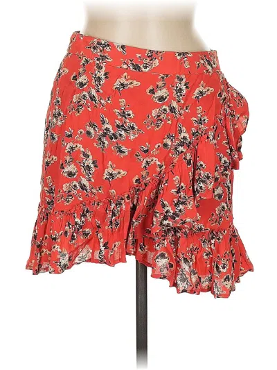 Pre-owned Topshop Casual Skirt In Red
