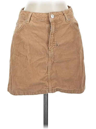 Pre-owned Topshop Casual Skirt In Tan