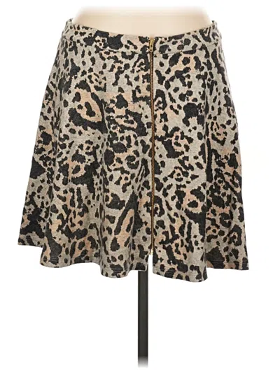 Pre-owned Topshop Casual Skirt In Tan