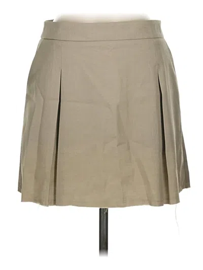 Pre-owned Topshop Casual Skirt In Tan