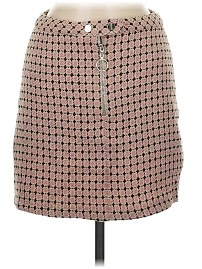 Pre-owned Topshop Casual Skirt In Tan