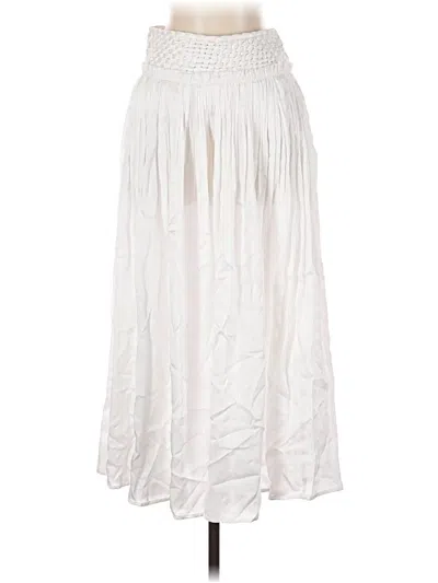Pre-owned Topshop Casual Skirt In White
