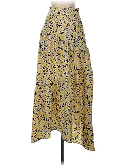 Pre-owned Topshop Casual Skirt In Yellow