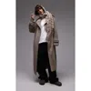 Topshop Chuck On Faux Fur Longline Coat
