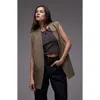 Topshop Chuck On Sleeveless Blazer