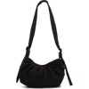 Topshop Cian Puffy Crossbody Bag In Black