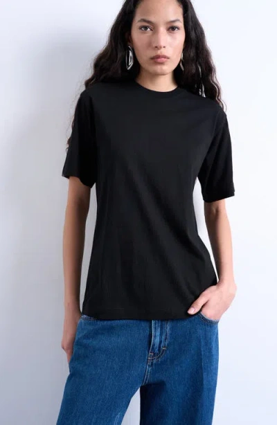 Topshop Classic Cotton T-shirt In Black