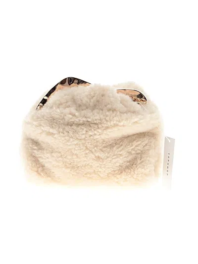 Topshop Clutch In Ivory