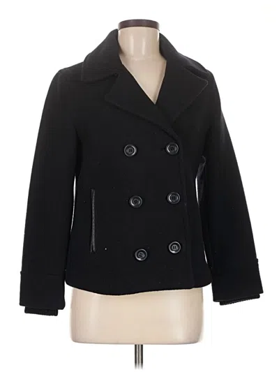 Pre-owned Topshop Coat In Black