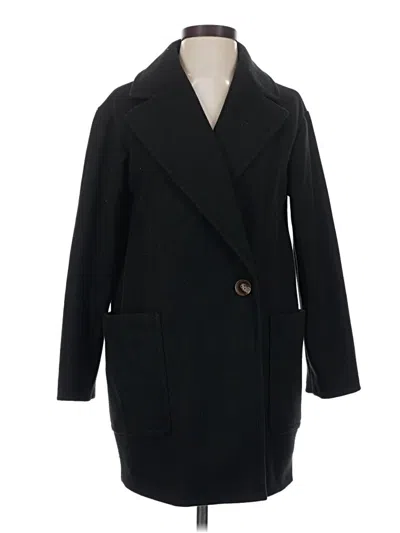 Pre-owned Topshop Coat In Black