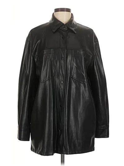 Pre-owned Topshop Coat In Black
