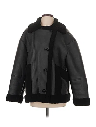 Pre-owned Topshop Coat In Black
