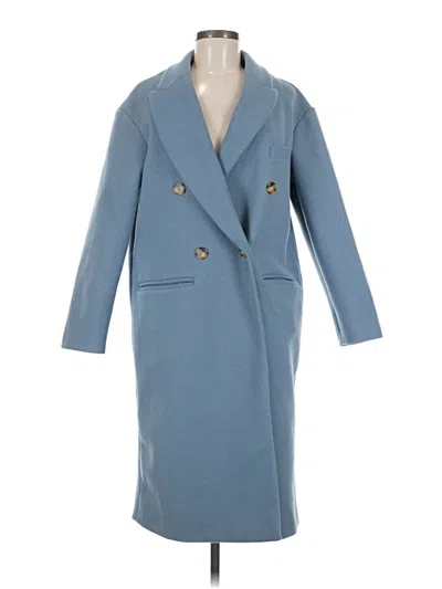Pre-owned Topshop Coat In Blue