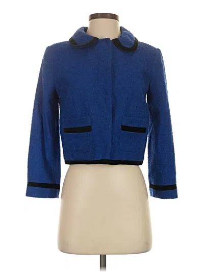 Pre-owned Topshop Coat In Blue