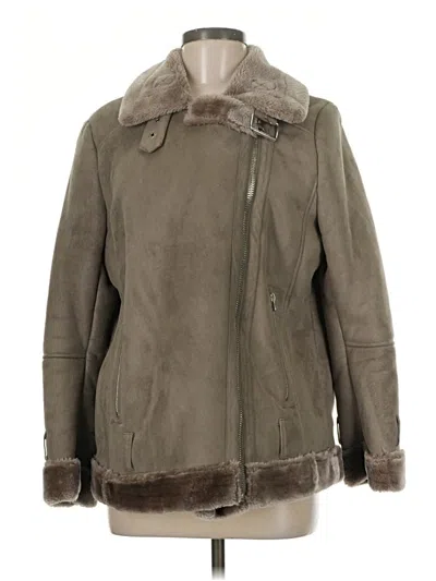 Pre-owned Topshop Coat In Brown