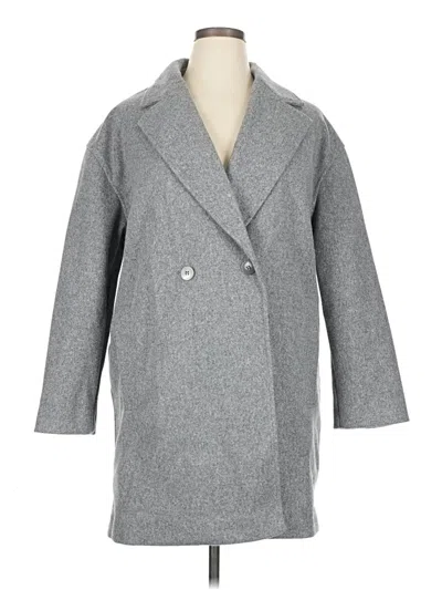 Pre-owned Topshop Coat In Gray