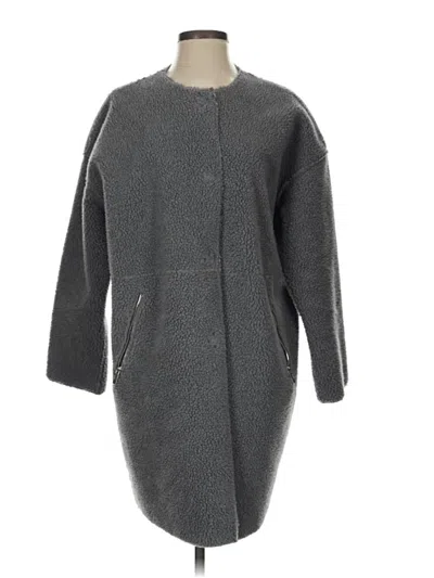 Pre-owned Topshop Coat In Gray