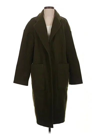 Pre-owned Topshop Coat In Green