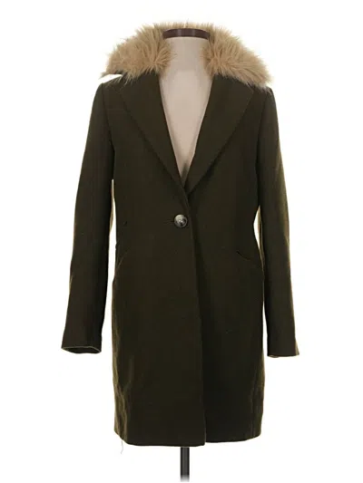Pre-owned Topshop Coat In Green