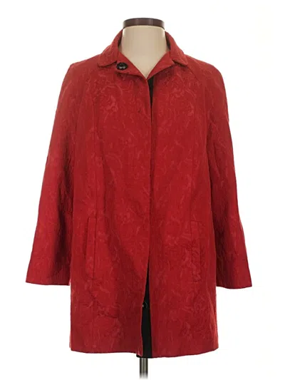 Pre-owned Topshop Coat In Red