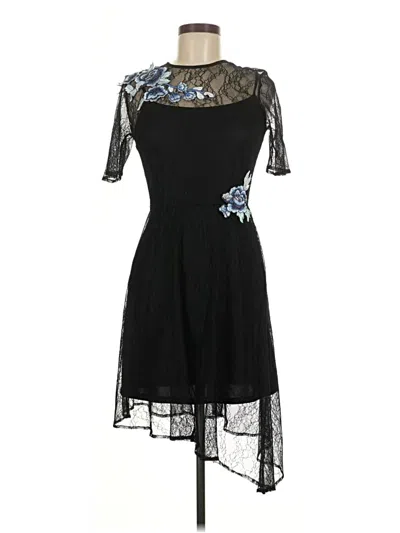 Pre-owned Topshop Cocktail Dress In Black