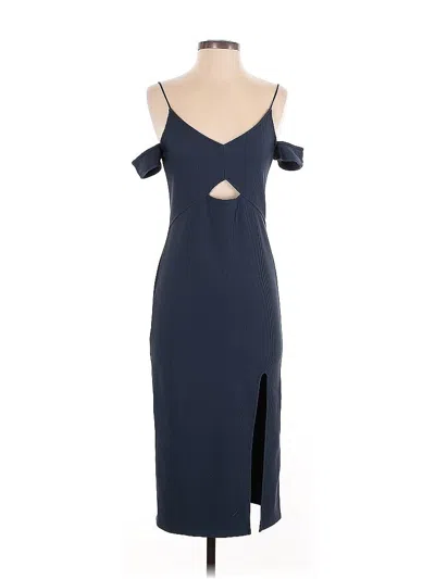 Pre-owned Topshop Cocktail Dress In Blue