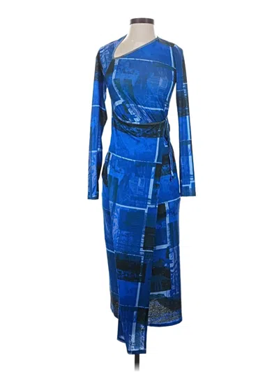Pre-owned Topshop Cocktail Dress In Blue