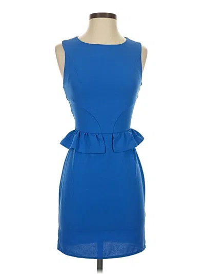 Pre-owned Topshop Cocktail Dress In Blue