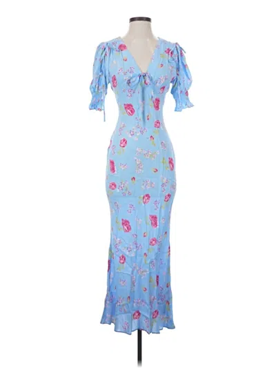 Pre-owned Topshop Cocktail Dress In Blue