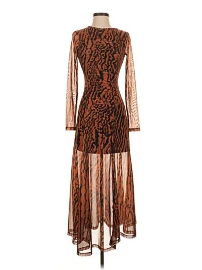 Pre-owned Topshop Cocktail Dress In Brown