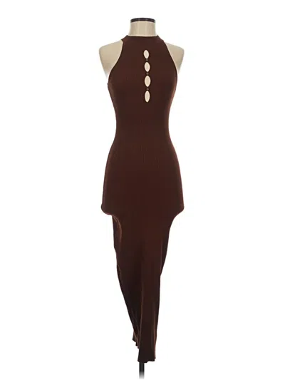 Pre-owned Topshop Cocktail Dress In Brown