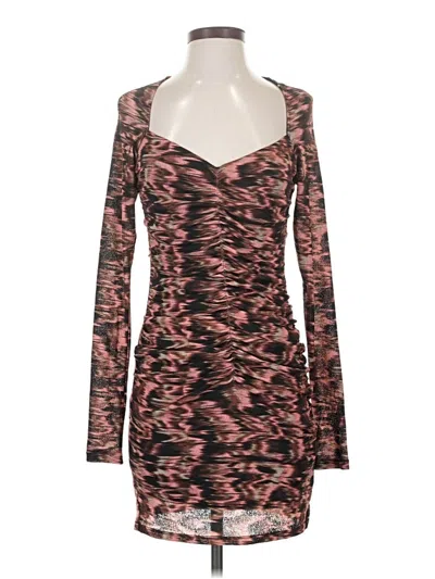 Topshop Cocktail Dress In Brown