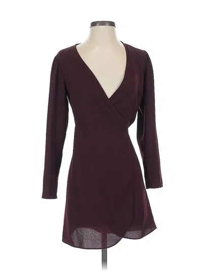 Pre-owned Topshop Cocktail Dress In Burgundy