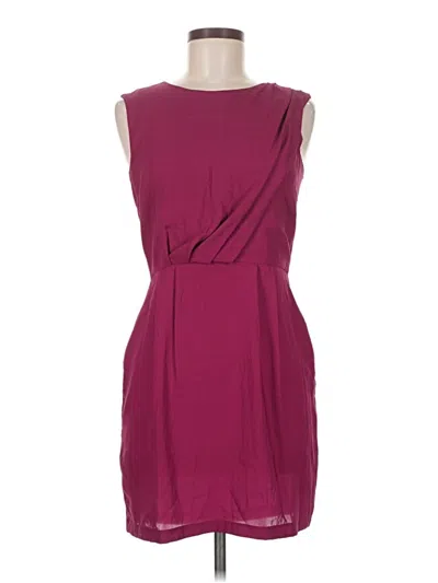 Pre-owned Topshop Cocktail Dress In Burgundy