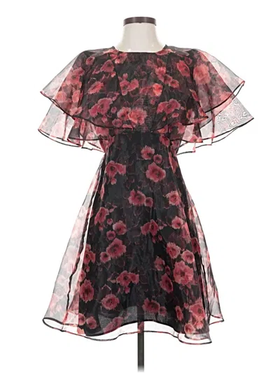 Pre-owned Topshop Cocktail Dress In Burgundy