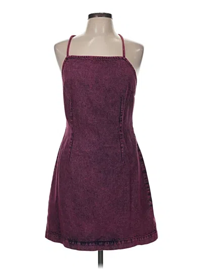 Pre-owned Topshop Cocktail Dress In Burgundy