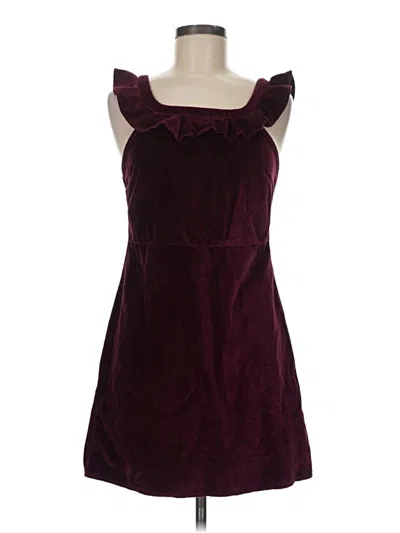 Pre-owned Topshop Cocktail Dress In Burgundy
