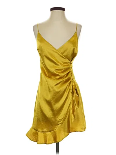 Pre-owned Topshop Cocktail Dress In Gold