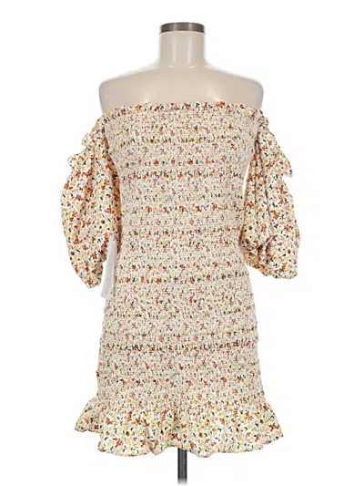 Pre-owned Topshop Cocktail Dress In Ivory