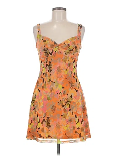 Pre-owned Topshop Cocktail Dress In Orange