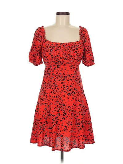 Pre-owned Topshop Cocktail Dress In Red