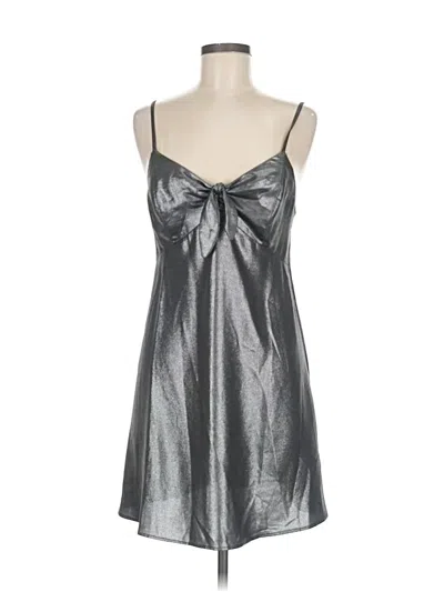 Pre-owned Topshop Cocktail Dress In Silver