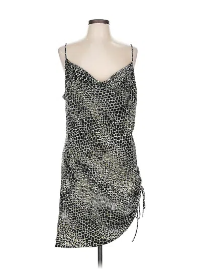 Pre-owned Topshop Cocktail Dress In Silver